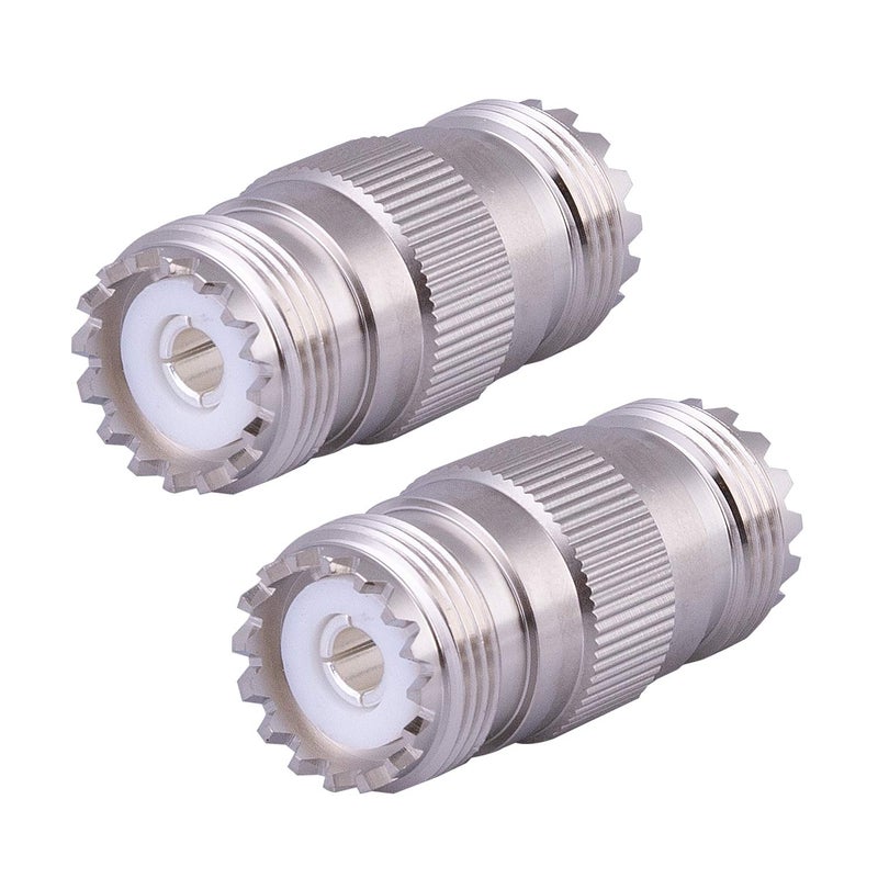 XRDS -RF UHF PL-259 to SO239 Female Adapter Connector Pack of 2 (NOT for TVs) - Image 1